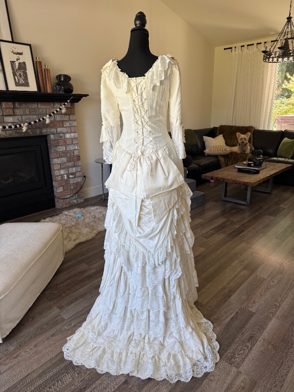 Gabriette inspired WEDDING DRESS Vintage Victorian 100% Silk